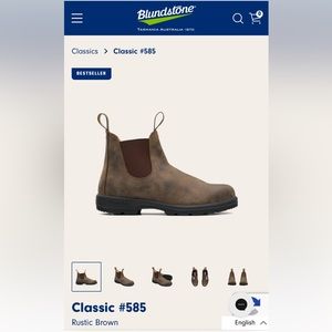 *NEW* Classic Blundstone Boots in Rustic Brown - Ladies size 5/8